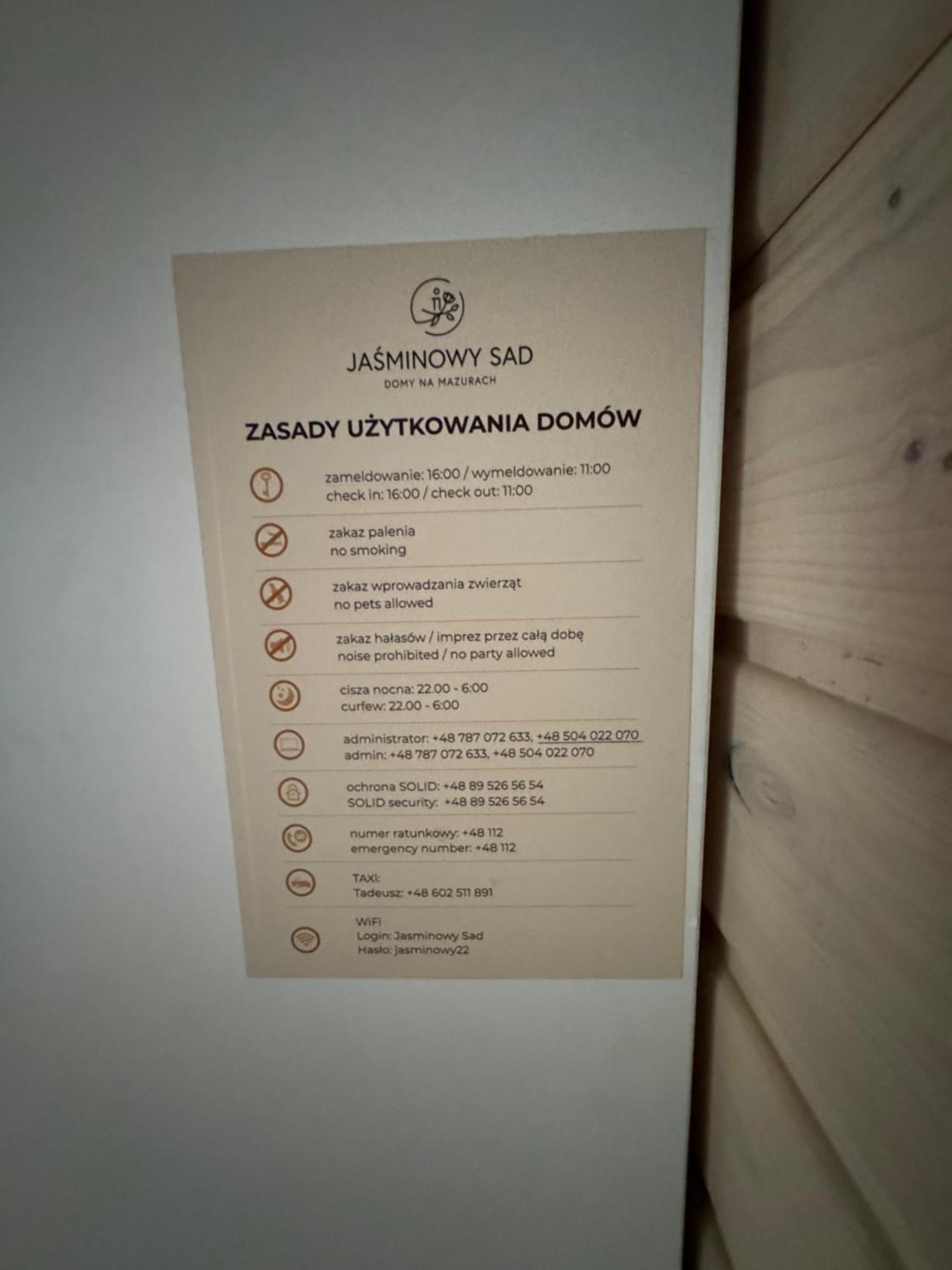 Jasminowy Sad Mikołajki Exterior foto